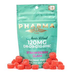 PharmaTHC Euphoria Blend Gummies – Strawberry Slam